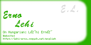 erno lehi business card